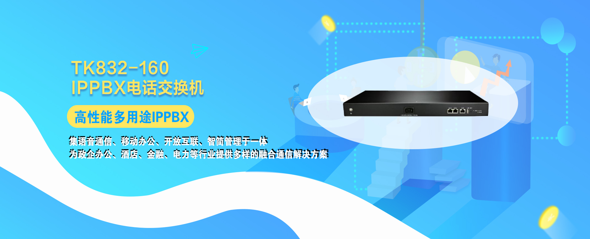 TK832-160  IPPBX電話交換機 